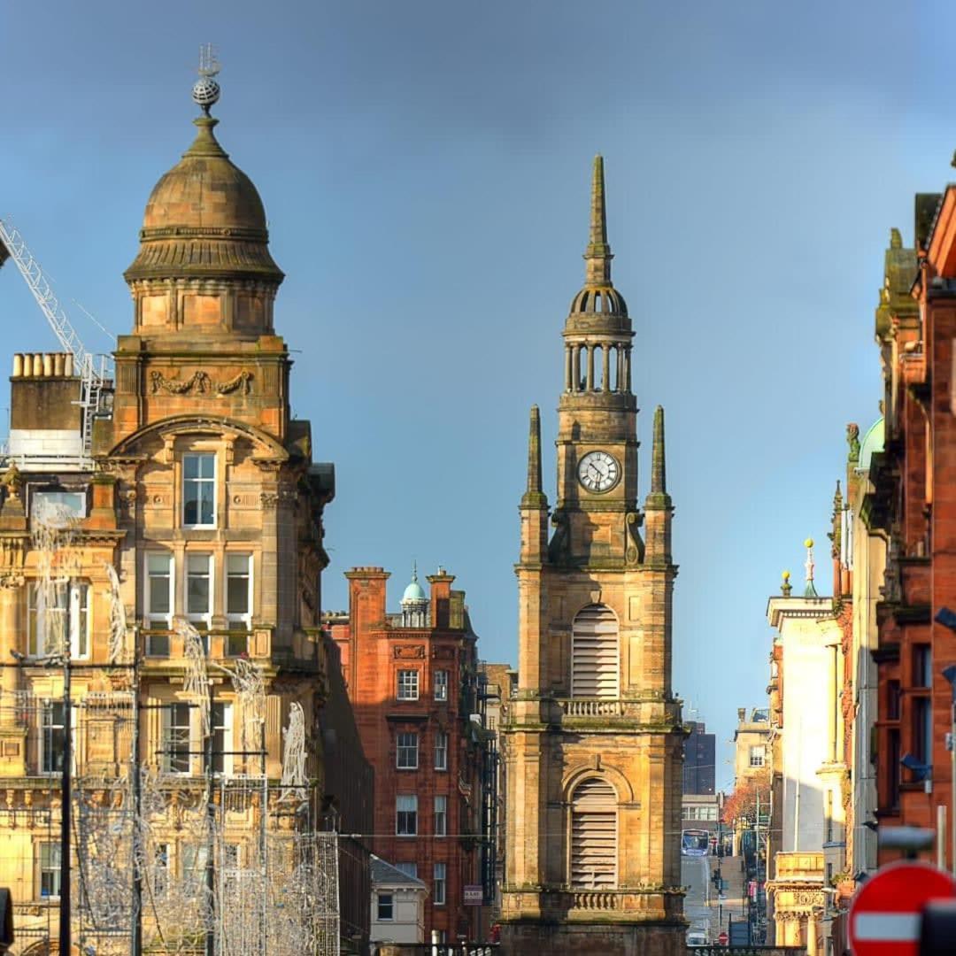 Beautiful Flat With Panoramic Views Over The City Glasgow Esterno foto